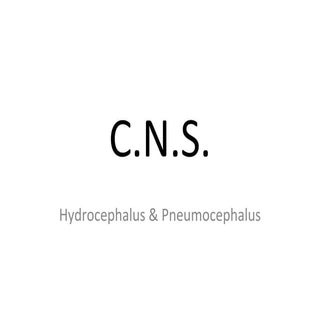 Diagnostic Imaging of Hydrocephalus...