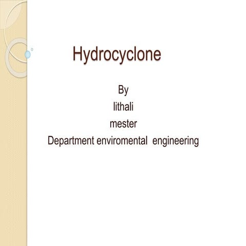 Hydrocyclon