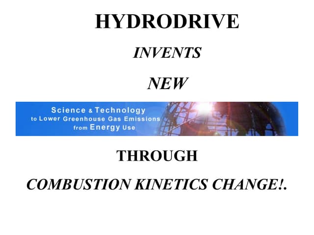 Hydrodrive  electronic catalytic co...