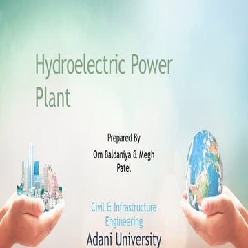 Hydroelectric+power+plant or hydroelectric power plant generation | PPTX