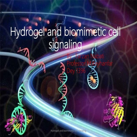 Hydrogel and cell signaling