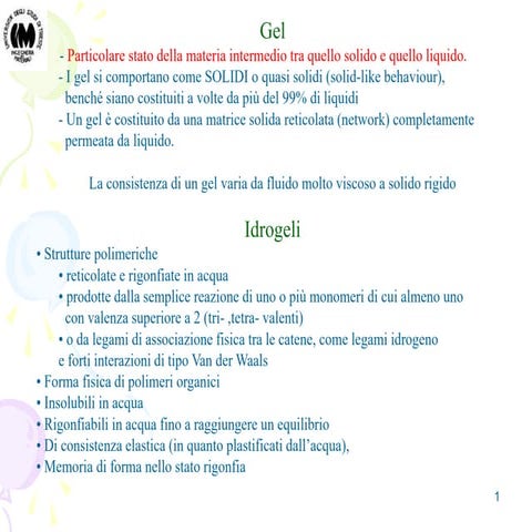 Hydrogels mechanical properties, structure.ppt