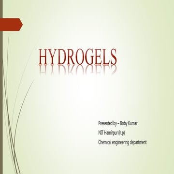 Hydrogels 