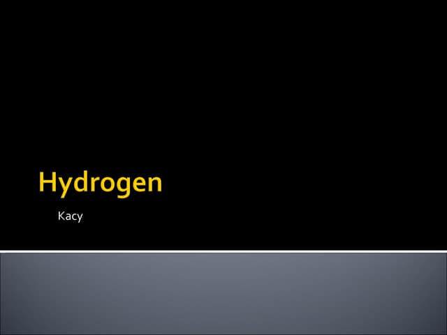 Hydrogen