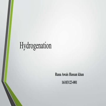 Hydrogenation