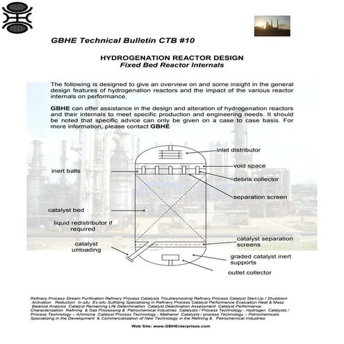 Hydrogenation Reactor Design Considerations