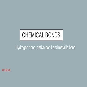 Hydrogen dative bonds