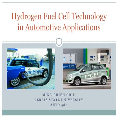 Hydrogen Fuel Cell Technology in Automotive Applications
