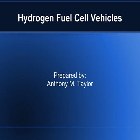 HYdrogen Fuel Cell Vehicle | PPTX