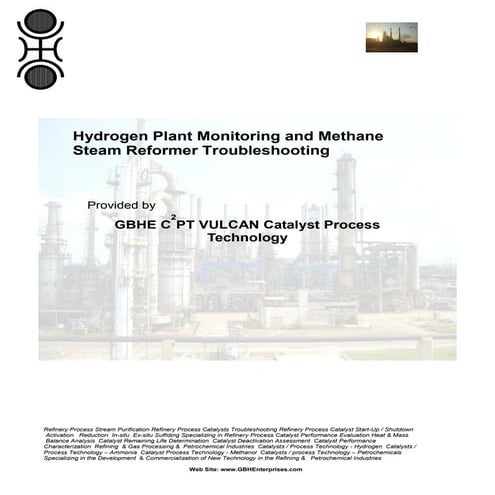 Hydrogen Plant Monitoring & Methane Steam Reformer Troubleshooting