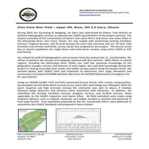 Hydrographic construction  Cairo Illinois