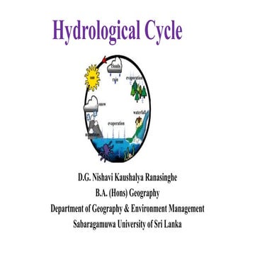 Hydrological cycle