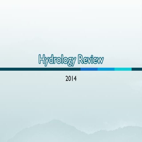 Hydrology Review 2014