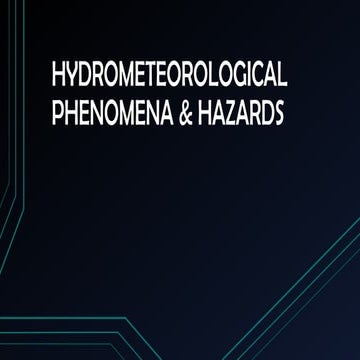 Hydrometeorological Phenomena And Hazards Pptx