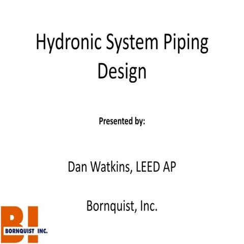 hydronic system piping design for chilled water and hot water air conditionin...
