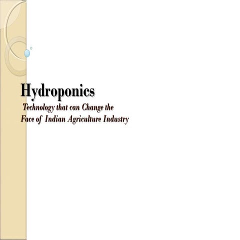 Hydroponics