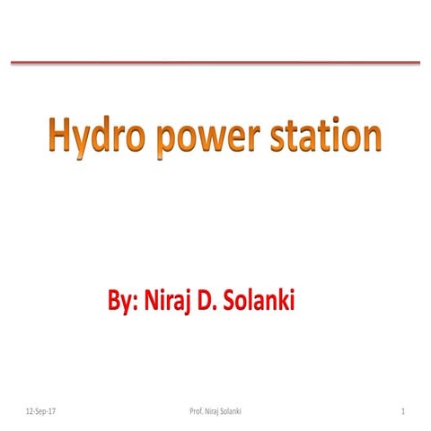 Hydro power station