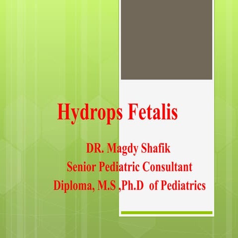 Hydrops  fetalis  dr magdy