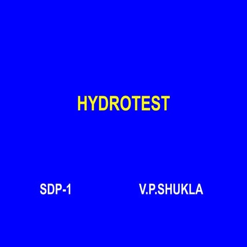 Hydrotest