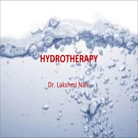 Hydrotherapy