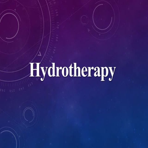 Hydrotherapy