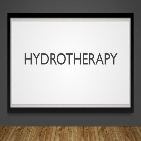 Hydrotherapy electrotherapy slides......