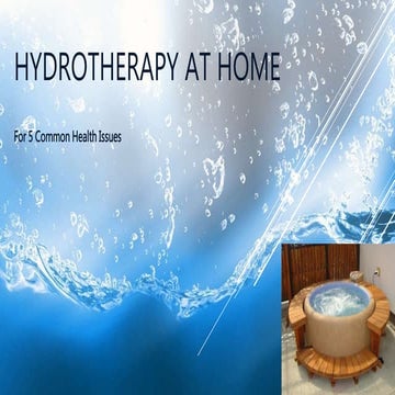 Hydrotherapy at home