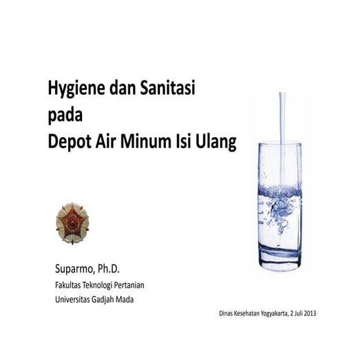 Hygiene dan Sanitasi Depot Air Minum Isi Ulang