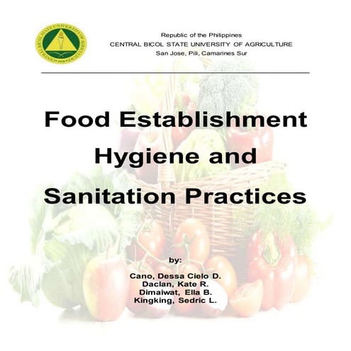 Food Establishment Hygiene and Sanitation Practices 