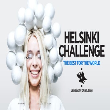 Helsinki Challenge - science based competition and idea accelerator