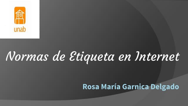 Normas de etiqueta en internet
