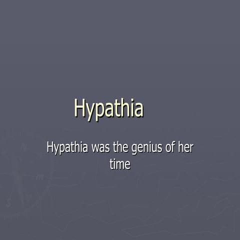 Hypathia(2) | PPT