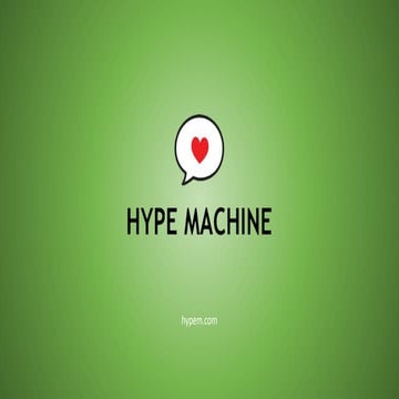 Hypemachine analysis and redesign concept