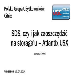 Hyper converged - atlantis usx