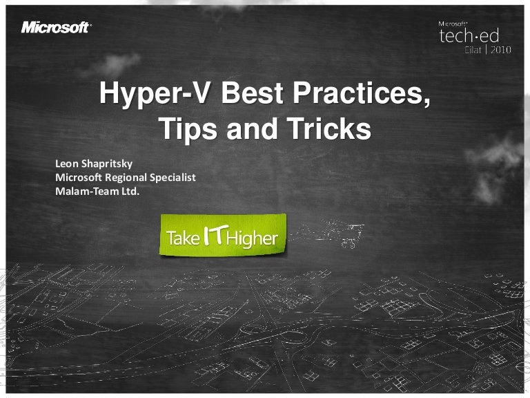 Hyper V 2016 Best Practices – Hyper-V Virtual Networking configuration ...