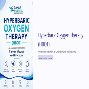 Hyperbaric oxygen therapy for wound management | PPTX