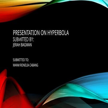 hyperbola presentation pptx.how to solve