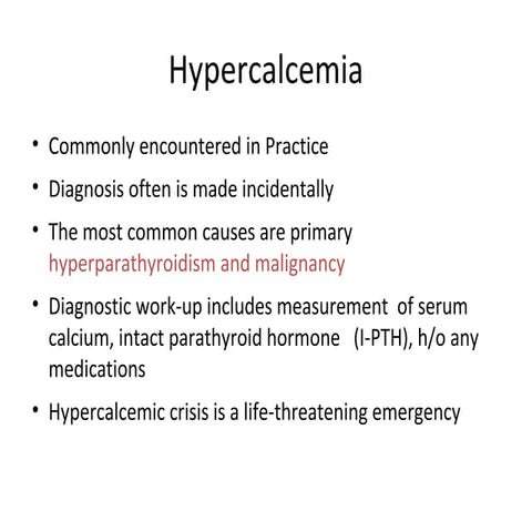 Hypercalcemia