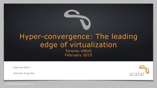 Hyperconverged Infrastructure: The Leading Edge of Virtualization