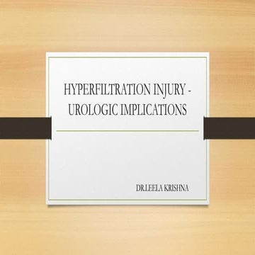 Hyperfiltration injury 