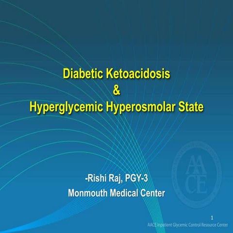 Hyperglycemic emergencies