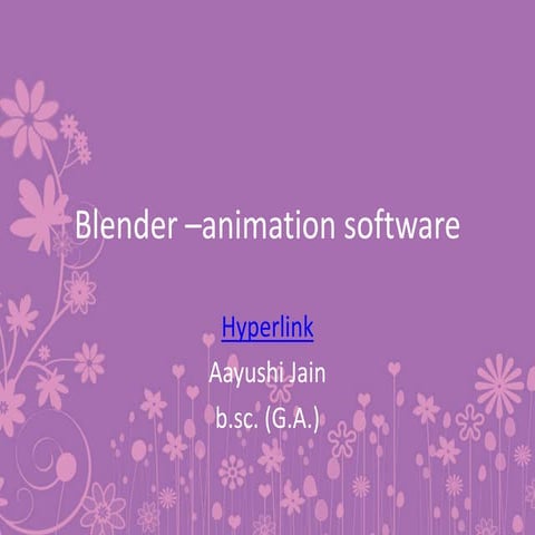  blender animation software 