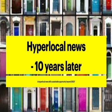 Hyperlocal news
