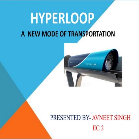 Hyperloop (A new mode of transportation)