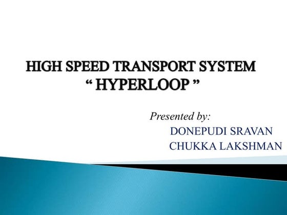 Prospects of Hyperloop Transportation Technology: A Case of China | PDF ...