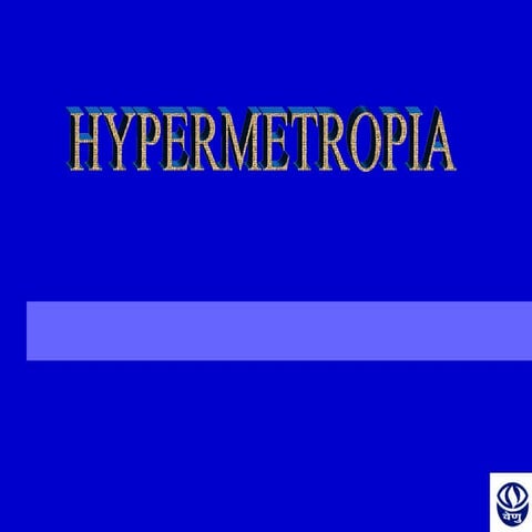 Hypermetropia