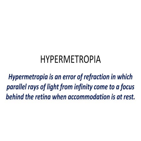 Hypermetropia