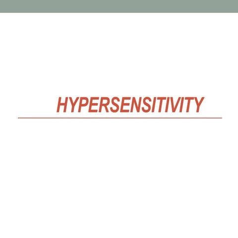 Hypersensitivity PPT