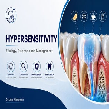 hypersensitivity of teeth and its management | PPTX