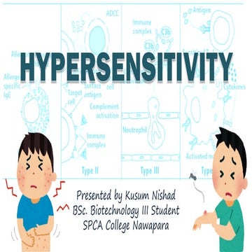 Hypersensitivity:Types, Mechanism,Example